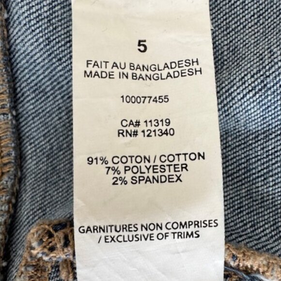 Garage Blue Denim Low Rise Flare Jeans - Picture 7 of 12